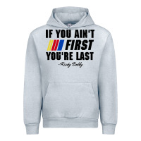 Heather Grey ricky bobby if you aint first youre last Urban Hoodie - trangStudio