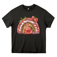 Asphalt strawberry rainbow Heavy Core Tee - BarkalooDesign