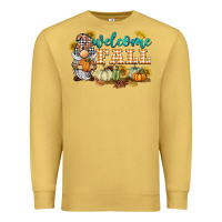 Antique Gold welcome fall gnome Premium Sweatshirt - BarkalooDesign