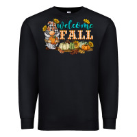 Black welcome fall gnome Premium Sweatshirt - BarkalooDesign