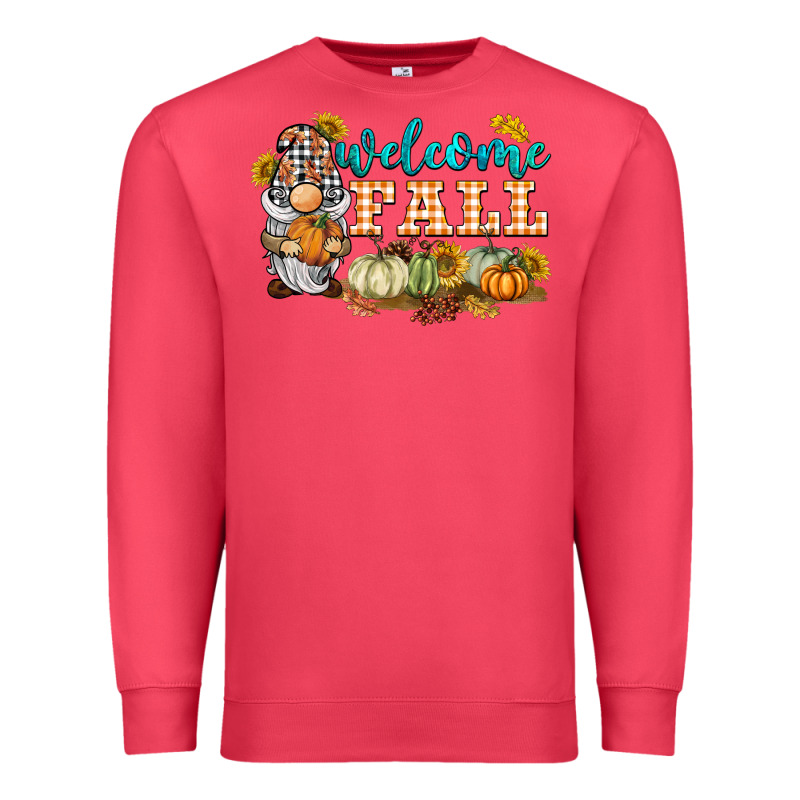 Welcome Fall Gnome Premium Sweatshirt by BarkalooDesign | Teevron