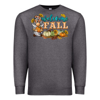 Charcoal Heather welcome fall gnome Premium Sweatshirt - BarkalooDesign