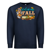 Navy welcome fall gnome Premium Sweatshirt - BarkalooDesign