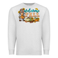 Oatmeal Heather welcome fall gnome Premium Sweatshirt - BarkalooDesign