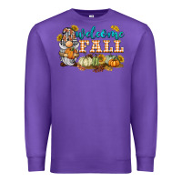Purple welcome fall gnome Premium Sweatshirt - BarkalooDesign