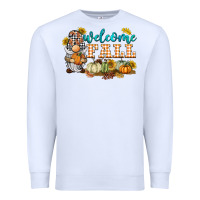 White welcome fall gnome Premium Sweatshirt - BarkalooDesign
