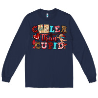 Navy cooler than cupid Long Sleeve Tee - OliviaCreatesArt