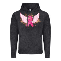 Vintage Black Cancer ribbon angel wings Cancer Awareness Vintage Hoodie - HowdyJamesFarm