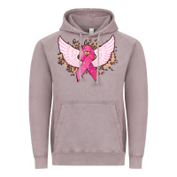 Vintage Zinc Cancer ribbon angel wings Cancer Awareness Vintage Hoodie - HowdyJamesFarm