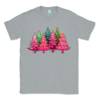 Heather Grey christmas tress with lights Classic Tee - texasbilliewilder