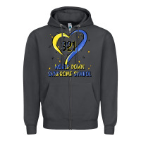 Smoke world down syndrome symbol Zipper Hoodie - Artiststas