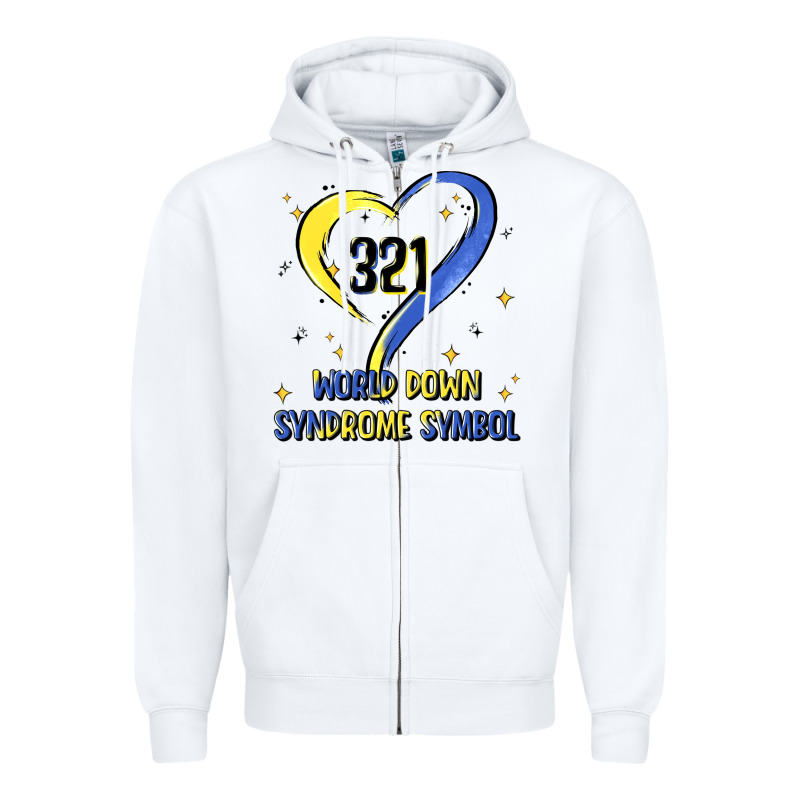 World Down Syndrome Symbol Zipper Hoodie by Artiststas | Teevron