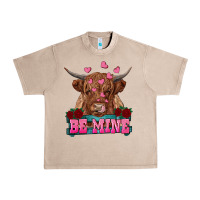 French Oak be mine highland cow Urban Heavy Tee - RanaPortraitStore