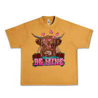 Peanut Butter be mine highland cow Urban Heavy Tee - RanaPortraitStore