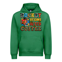 Emerald hockey begins after coffee ado Urban Hoodie - AdoDesignShop