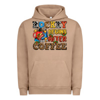 Pigment Burro hockey begins after coffee ado Urban Hoodie - AdoDesignShop