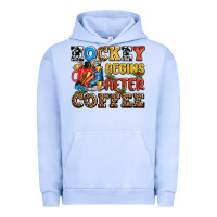Pigment Grape Ice hockey begins after coffee ado Urban Hoodie - AdoDesignShop