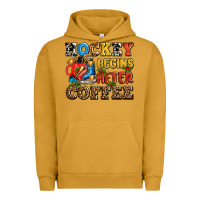 Pigment Peanut Butter hockey begins after coffee ado Urban Hoodie - AdoDesignShop