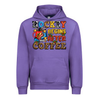 Tulip hockey begins after coffee ado Urban Hoodie - AdoDesignShop