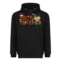 Black merry teacher Heavyweight Hoodie - BarkalooDesign
