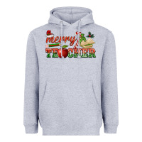 Heather Grey merry teacher Heavyweight Hoodie - BarkalooDesign