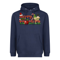 Navy merry teacher Heavyweight Hoodie - BarkalooDesign