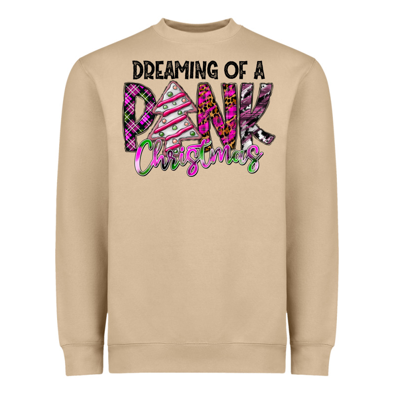 Dreaming Of A Pink Christmas Heavyweight Sweatshirt by CowhideDigitalArt | Teevron