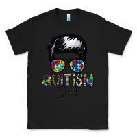 Black autism dad Classic Tee - CowhideDigitalArt