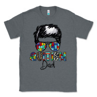 Charcoal Heather autism dad Classic Tee - CowhideDigitalArt