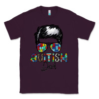 Plum autism dad Classic Tee - CowhideDigitalArt