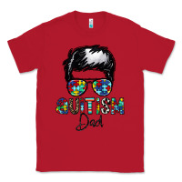 Red autism dad Classic Tee - CowhideDigitalArt
