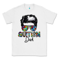 White autism dad Classic Tee - CowhideDigitalArt
