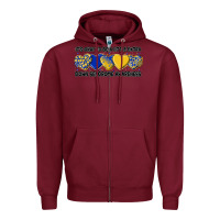 Burgundy its okay to be little extra Zipper Hoodie - Artiststas