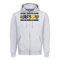 Heather Grey its okay to be little extra Zipper Hoodie - Artiststas