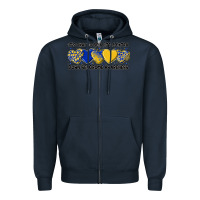 Navy its okay to be little extra Zipper Hoodie - Artiststas