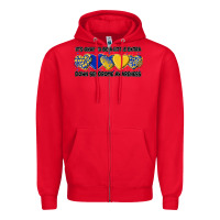 Red its okay to be little extra Zipper Hoodie - Artiststas