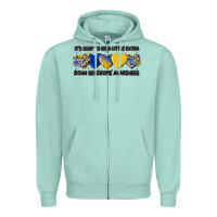 Seafoam its okay to be little extra Zipper Hoodie - Artiststas