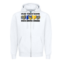 White its okay to be little extra Zipper Hoodie - Artiststas
