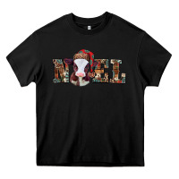 Black western christmas baby cow noel Heavy Core Tee - Jasminsmagicworld