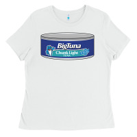 White Big Tuna Canned Tuna Ladies Tee - trangStudio
