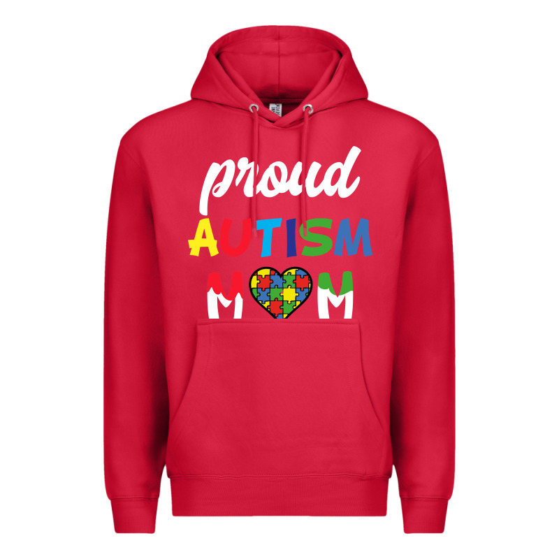 Proud Autism Mom Mothers Day Gift Autism Awareness Premium Hoodie by CowhideDigitalArt | Teevron