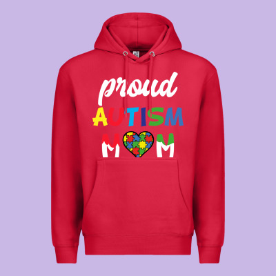 Proud Autism Mom Mothers Day Gift Autism Awareness Premium Hoodie Designed By Cowhidedigitalart