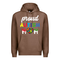 Chestnut Proud Autism Mom Mothers Day Gift Autism Awareness Premium Hoodie - CowhideDigitalArt