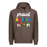 Coffee Proud Autism Mom Mothers Day Gift Autism Awareness Premium Hoodie - CowhideDigitalArt