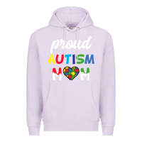 Lilac Proud Autism Mom Mothers Day Gift Autism Awareness Premium Hoodie - CowhideDigitalArt