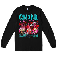 Black gnome sweet gnomes olivia Long Sleeve Tee - OliviaCreatesArt