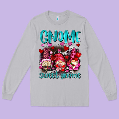 Gnome Sweet Gnomes Olivia Long Sleeve Tee Designed By Oliviacreatesart