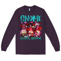 Plum gnome sweet gnomes olivia Long Sleeve Tee - OliviaCreatesArt