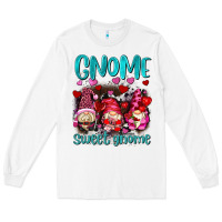 White gnome sweet gnomes olivia Long Sleeve Tee - OliviaCreatesArt