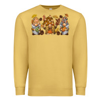Antique Gold fall gnomies Premium Sweatshirt - BarkalooDesign